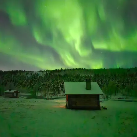 Leppaelaen Vanhatupa Rantasaunalla Utsjoki Esterno foto